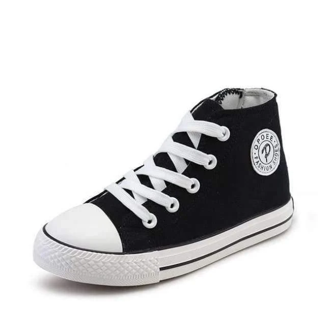Classic Children Canvas Shoes Girls Boys Kids Sneakers 2018 Fashion Casual Baby Running Shoes Solid Color Child Sport Shoes