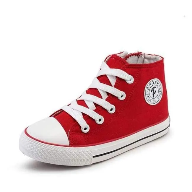 Classic Children Canvas Shoes Girls Boys Kids Sneakers 2018 Fashion Casual Baby Running Shoes Solid Color Child Sport Shoes