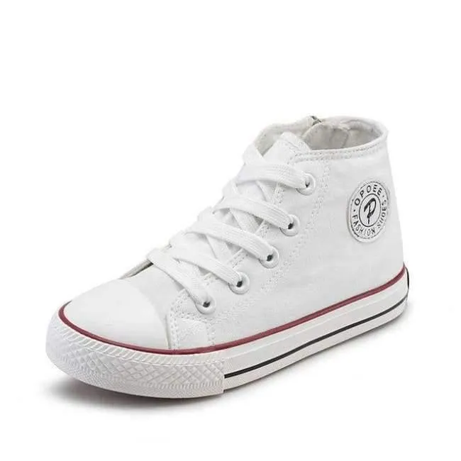 Classic Children Canvas Shoes Girls Boys Kids Sneakers 2018 Fashion Casual Baby Running Shoes Solid Color Child Sport Shoes