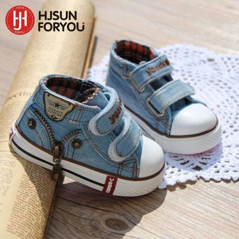 Children canvas shoes girls and boys fashion flats shoes breathable kids sneakers child casual baby shoes size 19-24