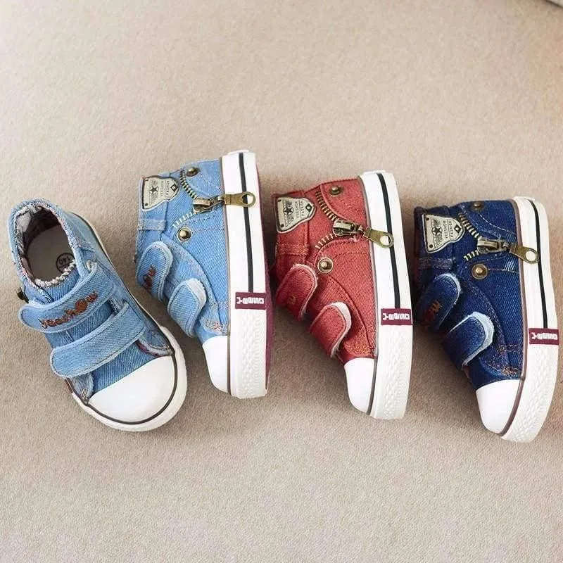 Children canvas shoes girls and boys fashion flats shoes breathable kids sneakers child casual baby shoes size 19-24