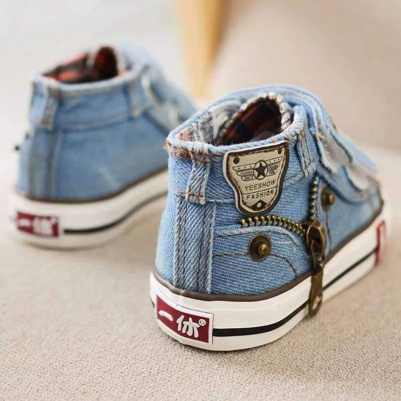Children canvas shoes girls and boys fashion flats shoes breathable kids sneakers child casual baby shoes size 19-24