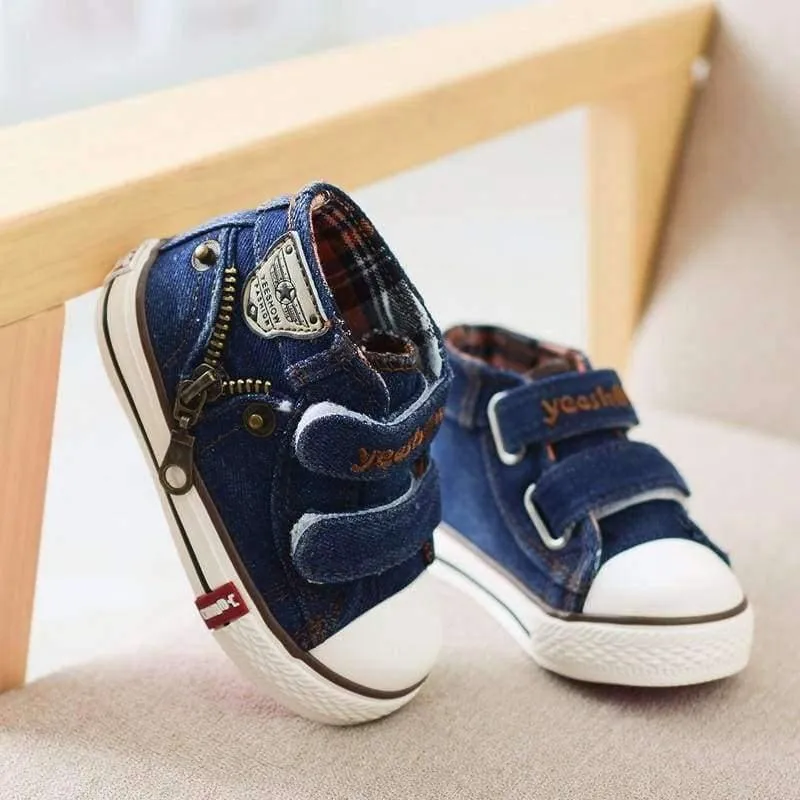 Children canvas shoes girls and boys fashion flats shoes breathable kids sneakers child casual baby shoes size 19-24