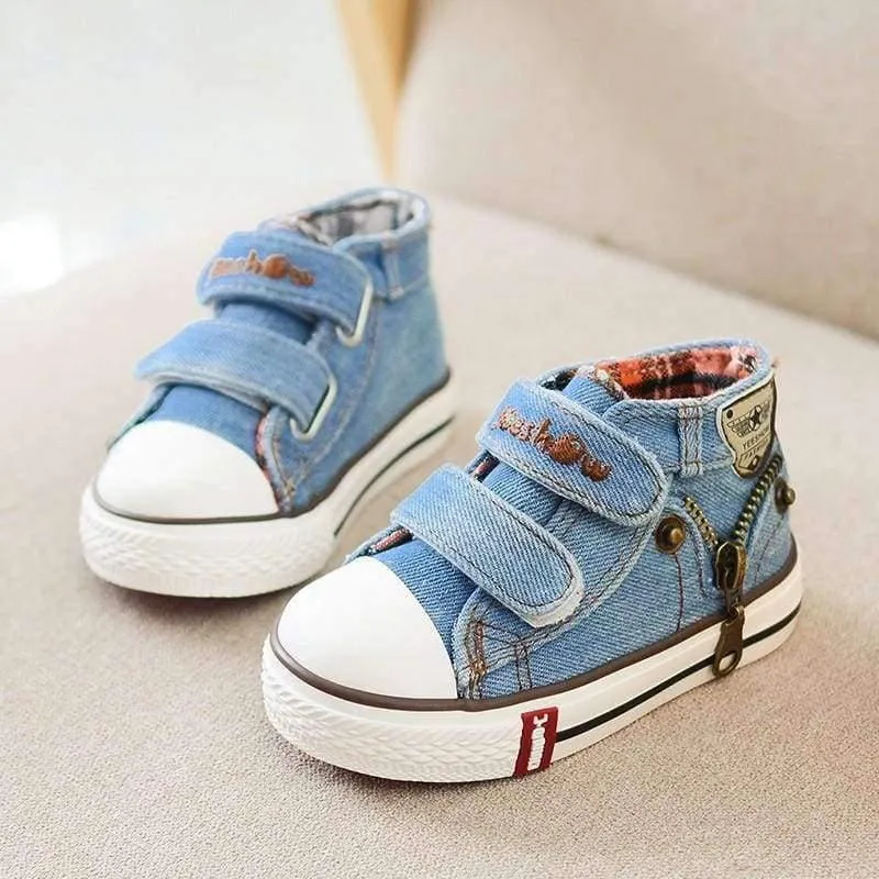 Children canvas shoes girls and boys fashion flats shoes breathable kids sneakers child casual baby shoes size 19-24
