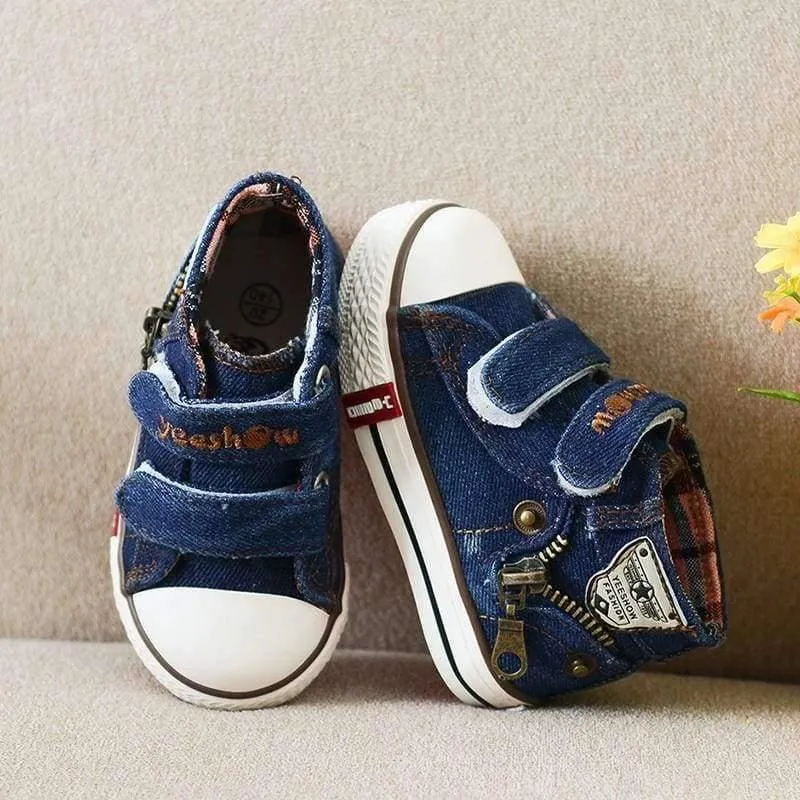Children canvas shoes girls and boys fashion flats shoes breathable kids sneakers child casual baby shoes size 19-24