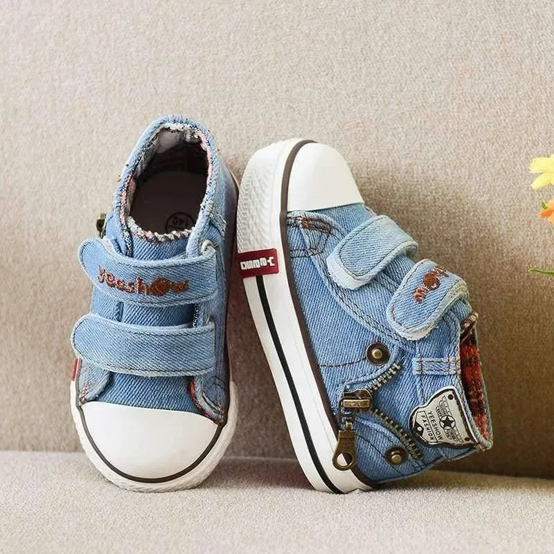 Children canvas shoes girls and boys fashion flats shoes breathable kids sneakers child casual baby shoes size 19-24