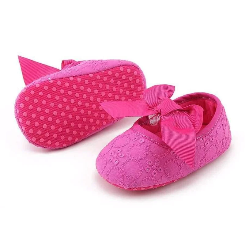 Spring Soft Sole Girl Baby Shoes Cotton First Walkers Fashion Baby Girl Shoes Butterfly-knot First Sole Kids Shoes