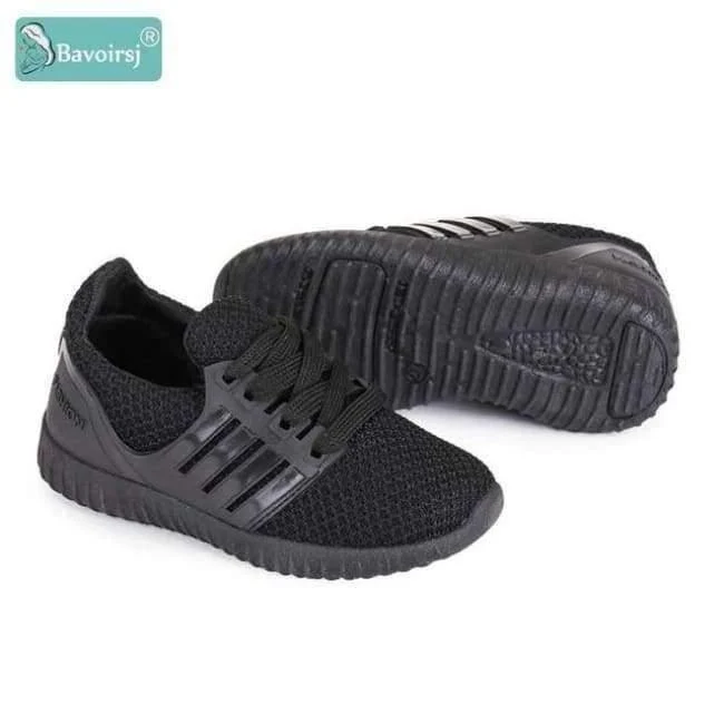 Big Size Comfortable Lacing-up Red Black Baby Shoes Outdoor Fashion Casual Sneakers Child Flats B1807