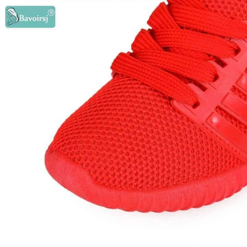 Big Size Comfortable Lacing-up Red Black Baby Shoes Outdoor Fashion Casual Sneakers Child Flats B1807