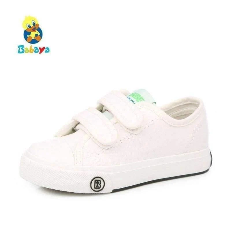 Children shoes girls kids canvas shoes baby 2017 Spring autumn white sneaker cotton-made baby single boys shoes kids shoes