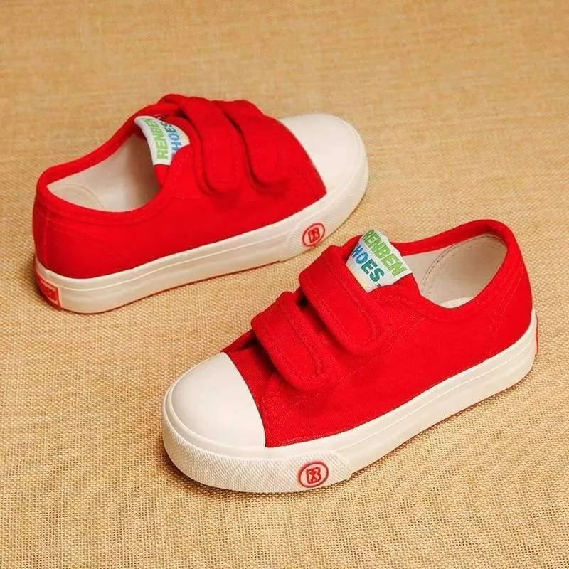 Children shoes girls kids canvas shoes baby 2017 Spring autumn white sneaker cotton-made baby single boys shoes kids shoes
