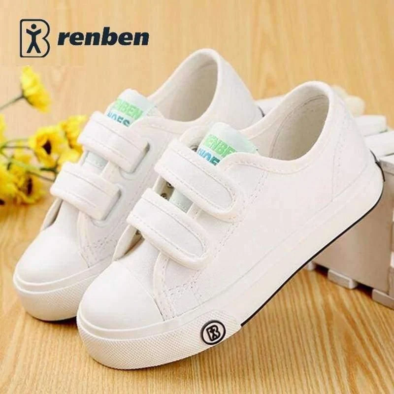 Children shoes girls kids canvas shoes baby 2017 Spring autumn white sneaker cotton-made baby single boys shoes kids shoes