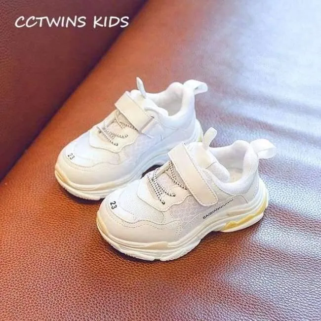Spring Children Black Casual Shoe Baby Girl Fashion Sport Sneaker Toddler Boy White Mesh Trainer F2179