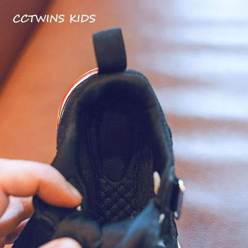 Spring Children Black Casual Shoe Baby Girl Fashion Sport Sneaker Toddler Boy White Mesh Trainer F2179