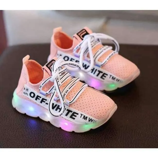 Modische Schnürschuhe für Jungen und Mädchen, leuchtende, leuchtende Turnschuhe für Kinder, atmungsaktiv, heiße Verkäufe für Kinder, Babyschuhe