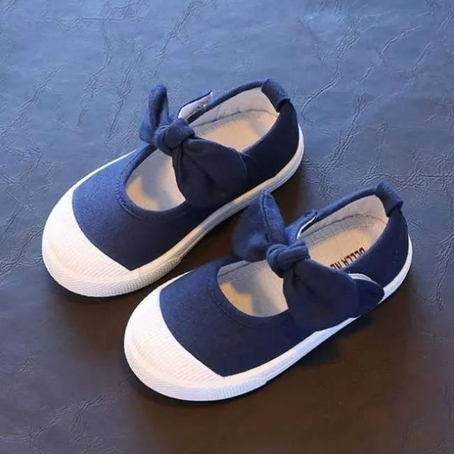 Baby Mädchen Schuhe Leinwand Casual Kinder Schuhe Mit Bowtie Bogen-knoten Solide Candy Farbe Mädchen Turnschuhe Kinder Weiche Schuhe 21-30