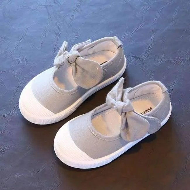 Baby Mädchen Schuhe Leinwand Casual Kinder Schuhe Mit Bowtie Bogen-knoten Solide Candy Farbe Mädchen Turnschuhe Kinder Weiche Schuhe 21-30