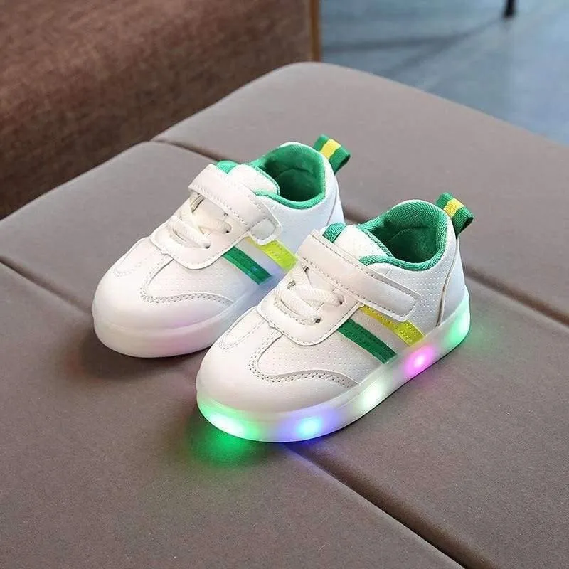 Arbeiten Sie kühle edle Schuhkinder reizende glühende Qualitätsbaby-Mädchenschuhsportkinder der LED um, die Turnschuhe laufen lassen
