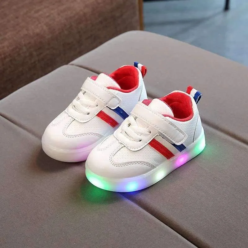 Arbeiten Sie kühle edle Schuhkinder reizende glühende Qualitätsbaby-Mädchenschuhsportkinder der LED um, die Turnschuhe laufen lassen
