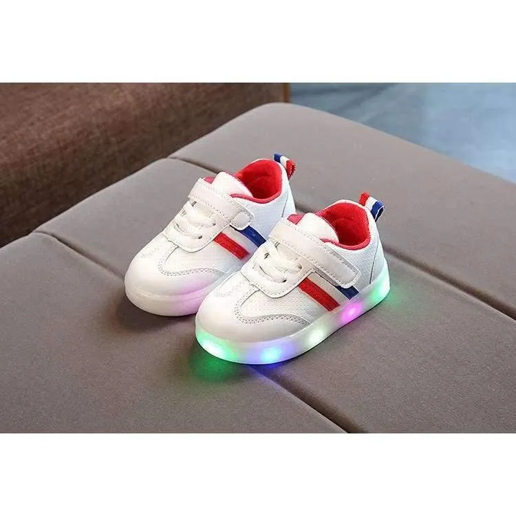 Arbeiten Sie kühle edle Schuhkinder reizende glühende Qualitätsbaby-Mädchenschuhsportkinder der LED um, die Turnschuhe laufen lassen