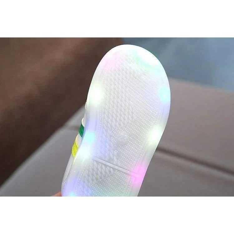 Arbeiten Sie kühle edle Schuhkinder reizende glühende Qualitätsbaby-Mädchenschuhsportkinder der LED um, die Turnschuhe laufen lassen