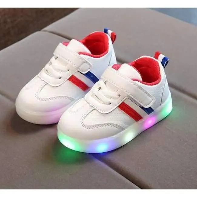 Arbeiten Sie kühle edle Schuhkinder reizende glühende Qualitätsbaby-Mädchenschuhsportkinder der LED um, die Turnschuhe laufen lassen