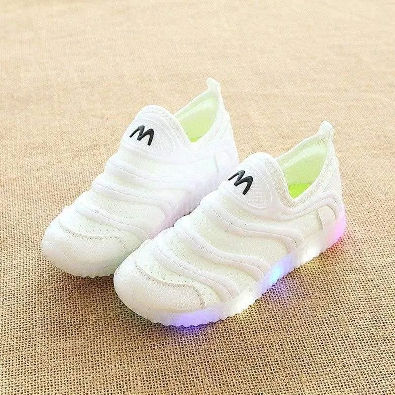 Arbeiten Sie bunte beleuchtete Kindschuhe LED reizende kühle neue Marke um, die kühle Kindturnschuhe beiläufige Baby-Mädchenschuhe sind