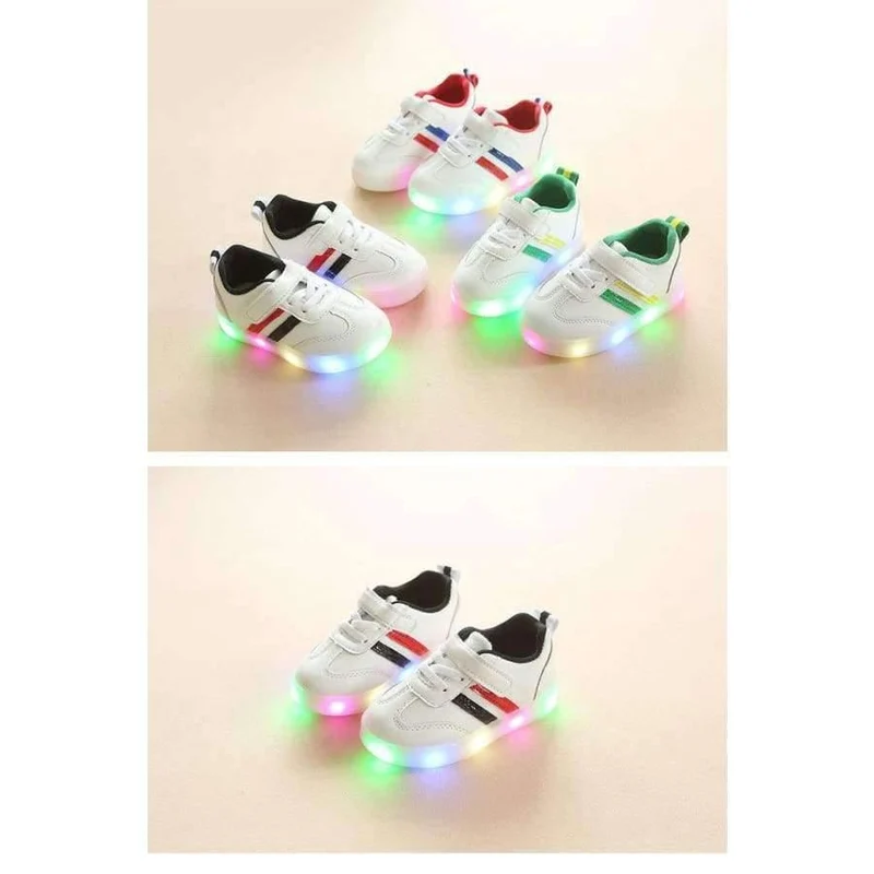 Mode Neue Marke Design LED-Schuhe cool Baby Mädchen Jungen Kleinkinder Shinning Beleuchtung Baby First Walker glühende Turnschuhe