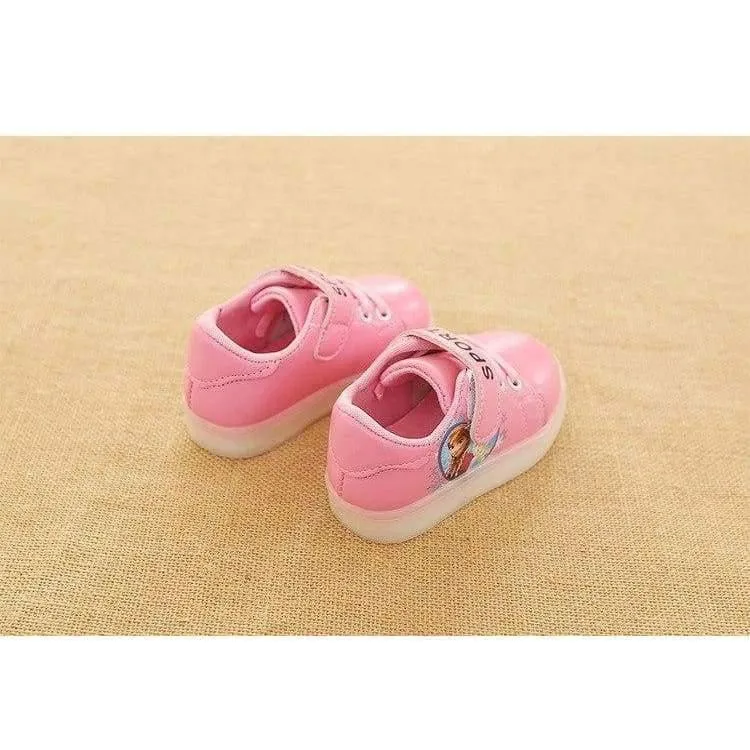 LED-Schuhe für Mädchen ganzjährig Sport laufen Baby-Turnschuhe solide modische ausgezeichnete Kinder Kinderschuhe