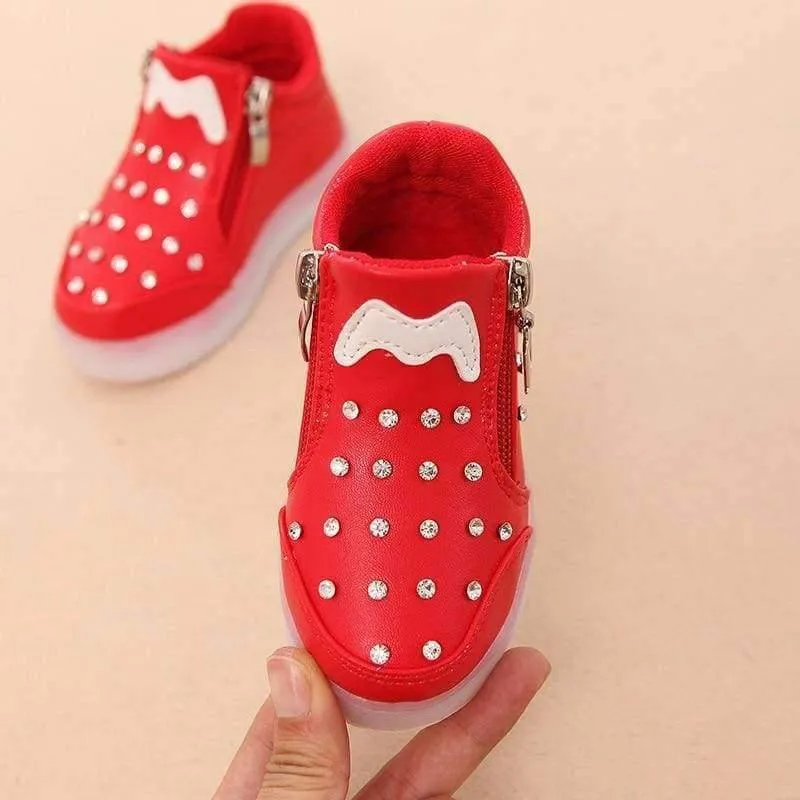 Mode beleuchtete bunte Kinderturnschuhe Kühle Babykleinkind-erste Wanderer der hohen Qualität beiläufige heiße Verkaufsbabyjungen-Mädchenschuhe