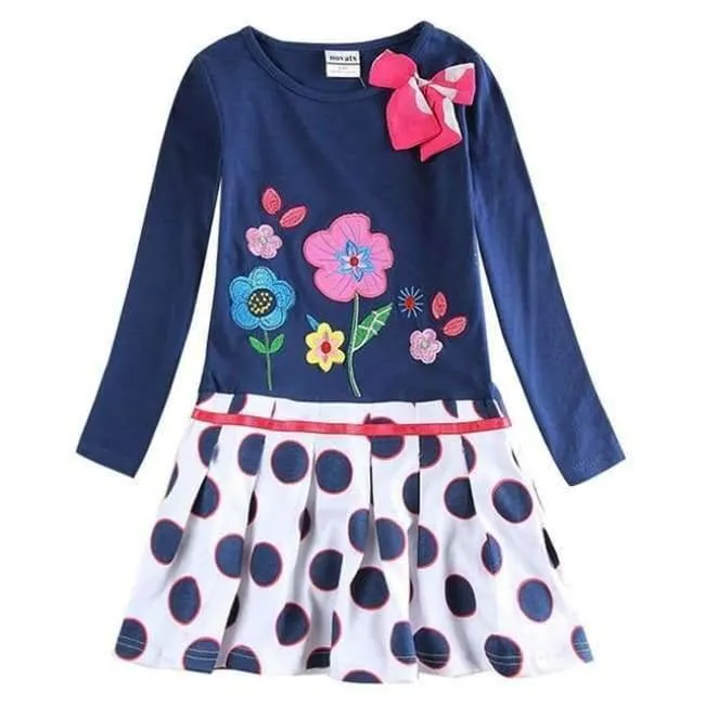 Baby Mädchen Kleid Langarm Kinder Kleider für Mädchen Kleidung Kinder Kleidung Kinder Kleidung Winter Party Nova Mädchen Kleid H5922