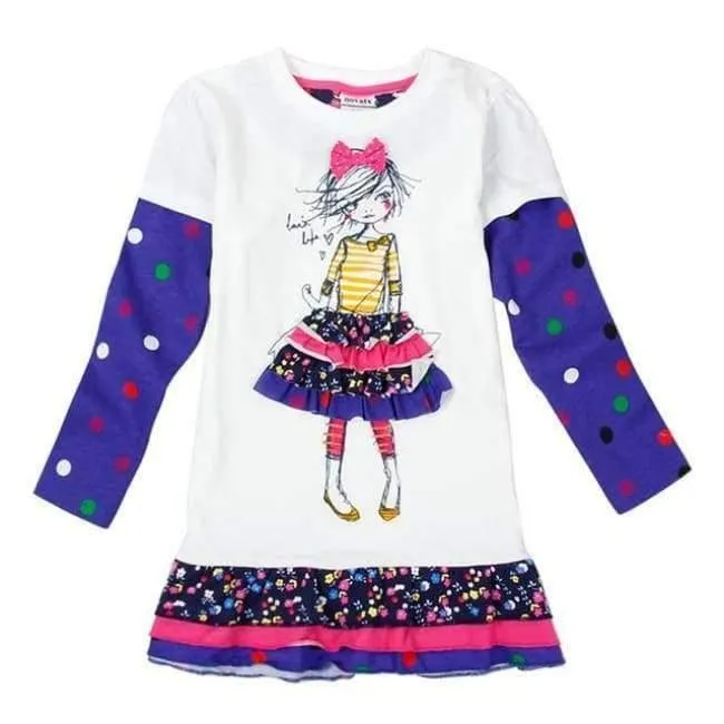 Baby Mädchen Kleid Langarm Kinder Kleider für Mädchen Kleidung Kinder Kleidung Kinder Kleidung Winter Party Nova Mädchen Kleid H5922