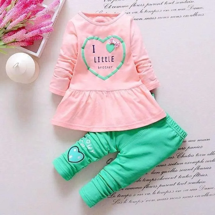 Kinder Frühling Baby Mädchen Kleidung Sets Welle Punkt Kleidung Set Baby Mädchen Baumwolle Kleidung Anzug Childern Cartoon 3 Stücke Anzug
