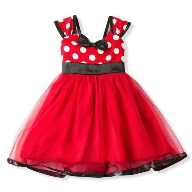 Fancy 1 Jahr Geburtstag Party Kleid für Halloween Cosplay Minnie Mouse Dress Up Kinderkostüm Baby Mädchen Kleidung für Kinder 2 6T Tragen