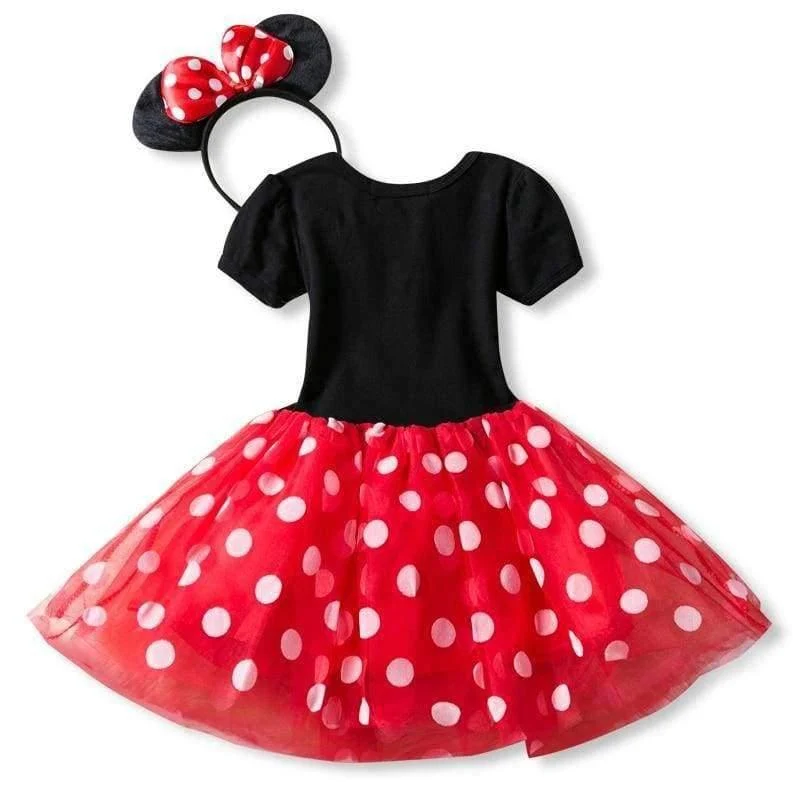 Fancy 1 Jahr Geburtstag Party Kleid für Halloween Cosplay Minnie Mouse Dress Up Kinderkostüm Baby Mädchen Kleidung für Kinder 2 6T Tragen