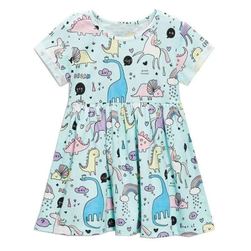 Baby Mädchen Kleid Sommer Einhorn Kostüm für Kinder Kleidung Kinder Party Kleider für Mädchen Kleidung Prinzessin Flamingo Kleid