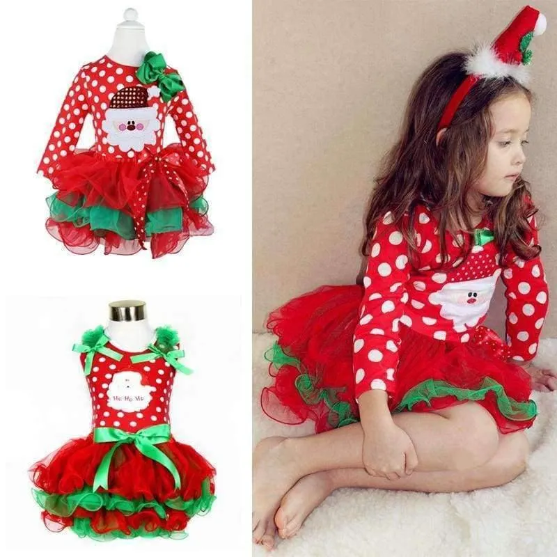 Baby Mädchen Weihnachten Santa Kleid Für Mädchen Winter Schneemann Urlaub Kinder Kleidung Weihnachten Party Tüll Kinder Kostüm