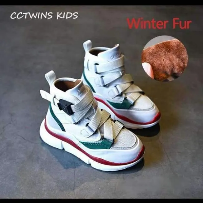 Herbst Kinder High Top Sneaker Baby Boy Pu Leder Schuh Girll Fashion Sport Casual Trainer FH2244
