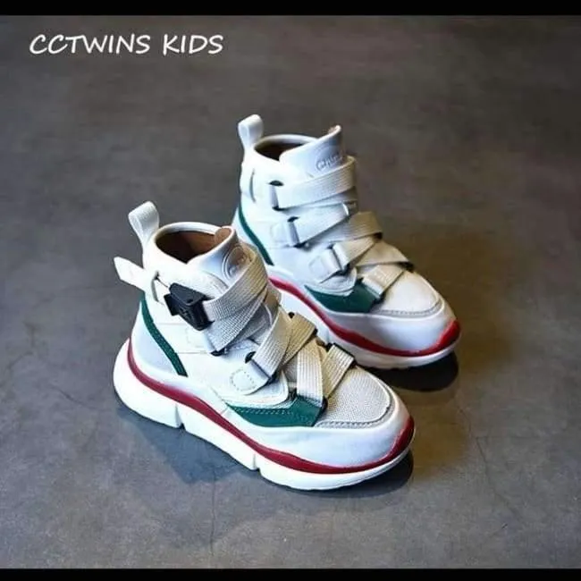 Herbst Kinder High Top Sneaker Baby Boy Pu Leder Schuh Girll Fashion Sport Casual Trainer FH2244