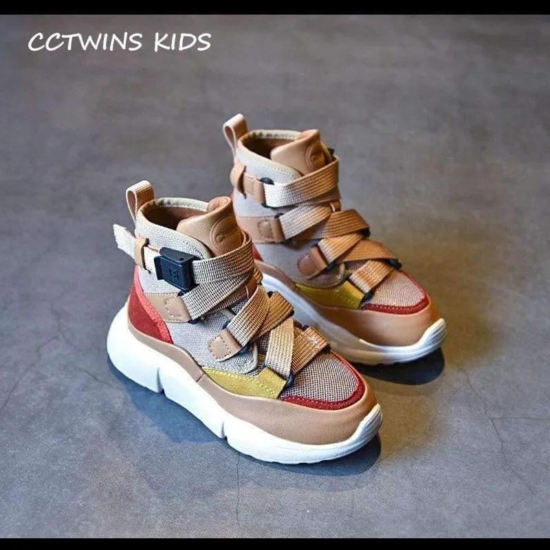 Herbst Kinder High Top Sneaker Baby Boy Pu Leder Schuh Girll Fashion Sport Casual Trainer FH2244
