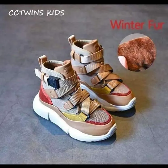 Herbst Kinder High Top Sneaker Baby Boy Pu Leder Schuh Girll Fashion Sport Casual Trainer FH2244