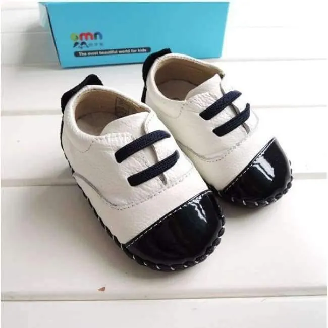 Echtes Leder Schuhe Indoor Baby Schuhe Jungen Mädchen Weiche Anti-skid Kleinkind Schuhe Mode Hellblau Lauflernschuhe