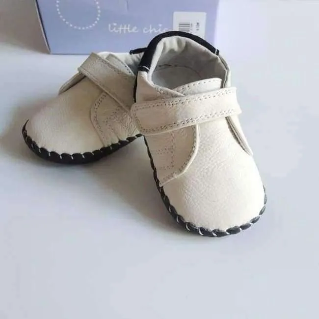 Echtes Leder Schuhe Indoor Baby Schuhe Jungen Mädchen Weiche Anti-skid Kleinkind Schuhe Mode Hellblau Lauflernschuhe