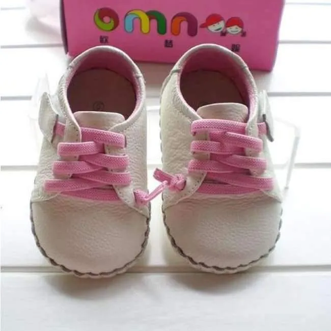 Echtes Leder Schuhe Indoor Baby Schuhe Jungen Mädchen Weiche Anti-skid Kleinkind Schuhe Mode Hellblau Lauflernschuhe