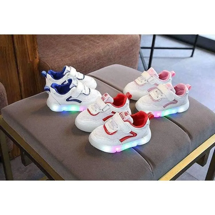Schuhe atmungsaktive Baby erste Wanderer niedlich LED Patch Baby Jungen Mädchen Schuhe hochwertige Säuglings Tennis schöne Mädchen Jungen Schuhe