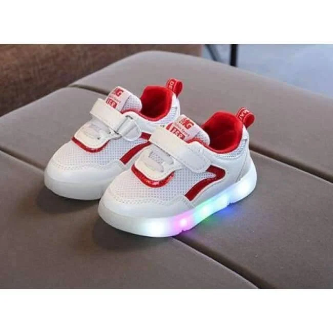 Schuhe atmungsaktive Baby erste Wanderer niedlich LED Patch Baby Jungen Mädchen Schuhe hochwertige Säuglings Tennis schöne Mädchen Jungen Schuhe