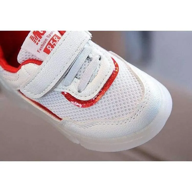 Schuhe atmungsaktive Baby erste Wanderer niedlich LED Patch Baby Jungen Mädchen Schuhe hochwertige Säuglings Tennis schöne Mädchen Jungen Schuhe