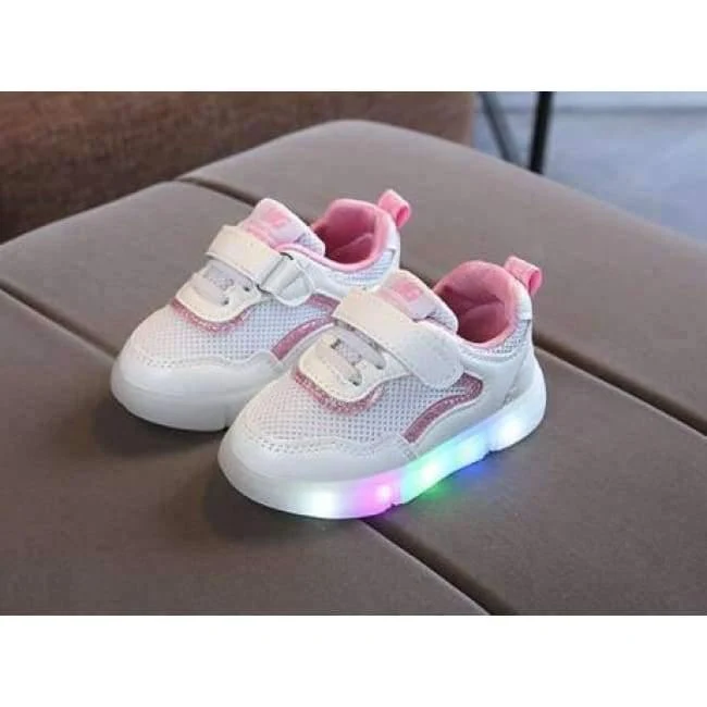 Schuhe atmungsaktive Baby erste Wanderer niedlich LED Patch Baby Jungen Mädchen Schuhe hochwertige Säuglings Tennis schöne Mädchen Jungen Schuhe