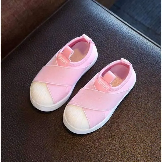 Mode coole Slip-On Canvas Kinderschuhe hochwertige Baby Freizeitschuhe atmungsaktive leichte Slip-On Kinder Turnschuhe
