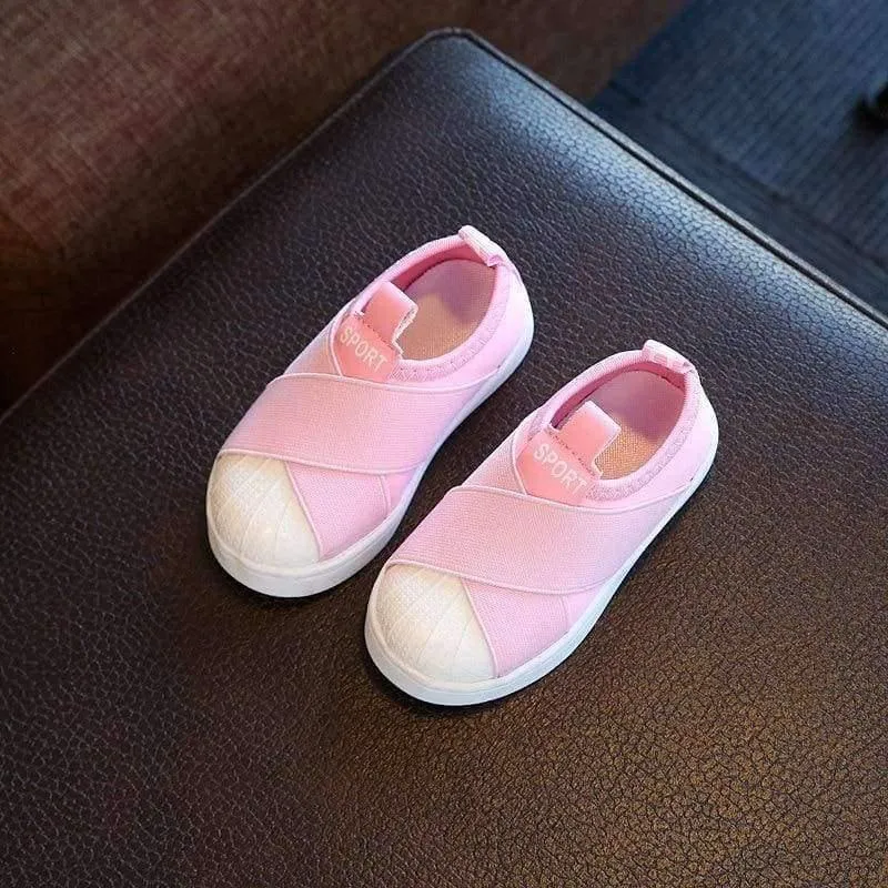 Mode coole Slip-On Canvas Kinderschuhe hochwertige Baby Freizeitschuhe atmungsaktive leichte Slip-On Kinder Turnschuhe